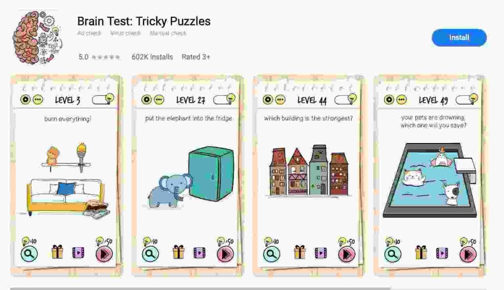 Brain Test: Tricky Puzzles Download 